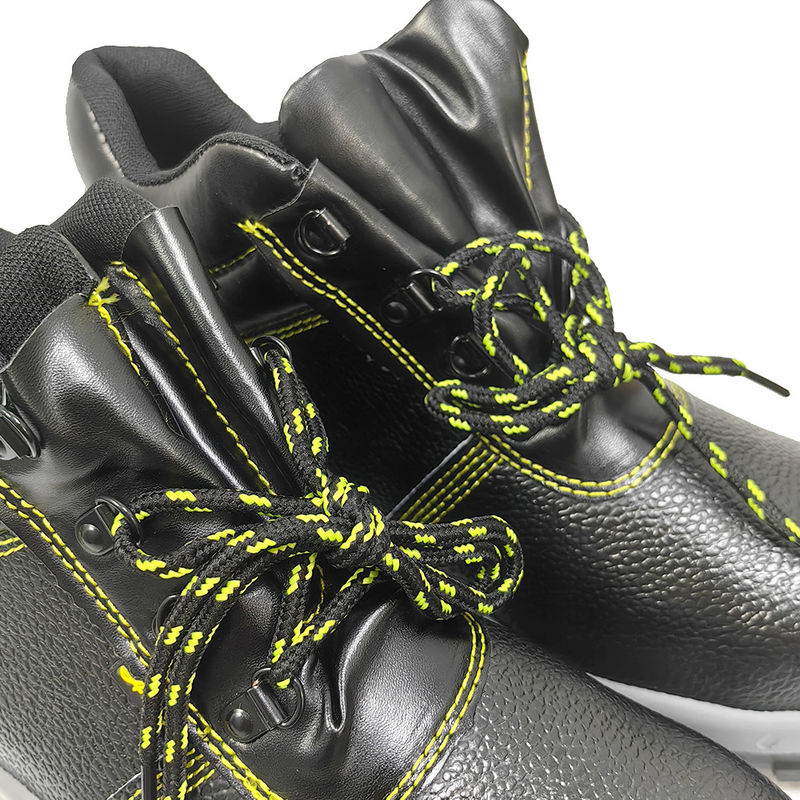 Men's Black Anti Smashing Anti Piercing Safety Shoes Steel Toe Protection Shoes Acid And Alkali Resistant Work Shoes - Image 3