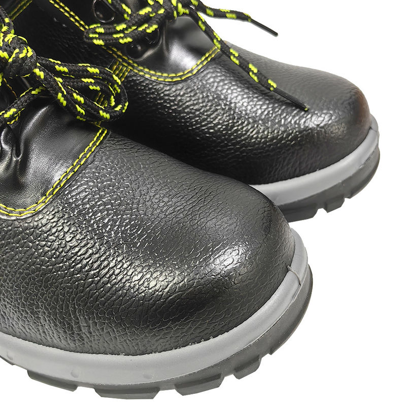 Black Anti Smashing Anti Piercing Steel Toe Protection Safety Shoes For Industry Construction - Image 4