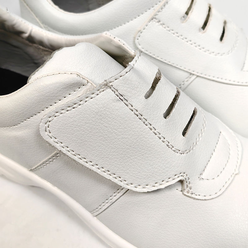 White Steel Ladle Head Anti Smashing Labor Protection Shoes Safety Protection Dust-Free Workshop ESD Anti-Static Food Work Shoes - Image 4