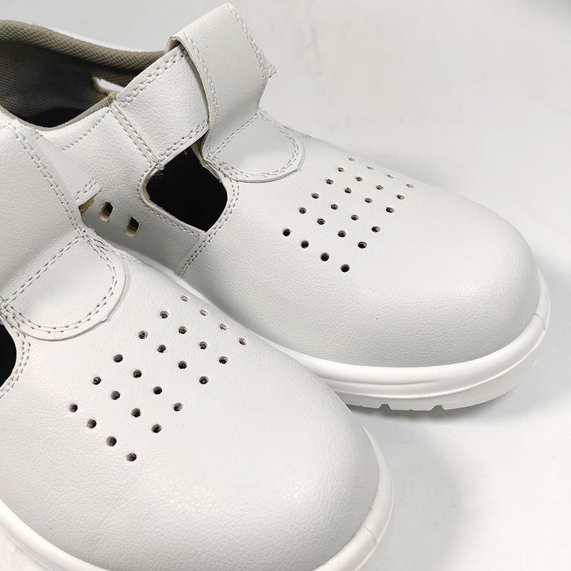 White PU Sole ESD Anti-Static Anti Smashing Labor Protection Shoes Breathable Anti-Static Steel Toe Safety Shoes - Image 3