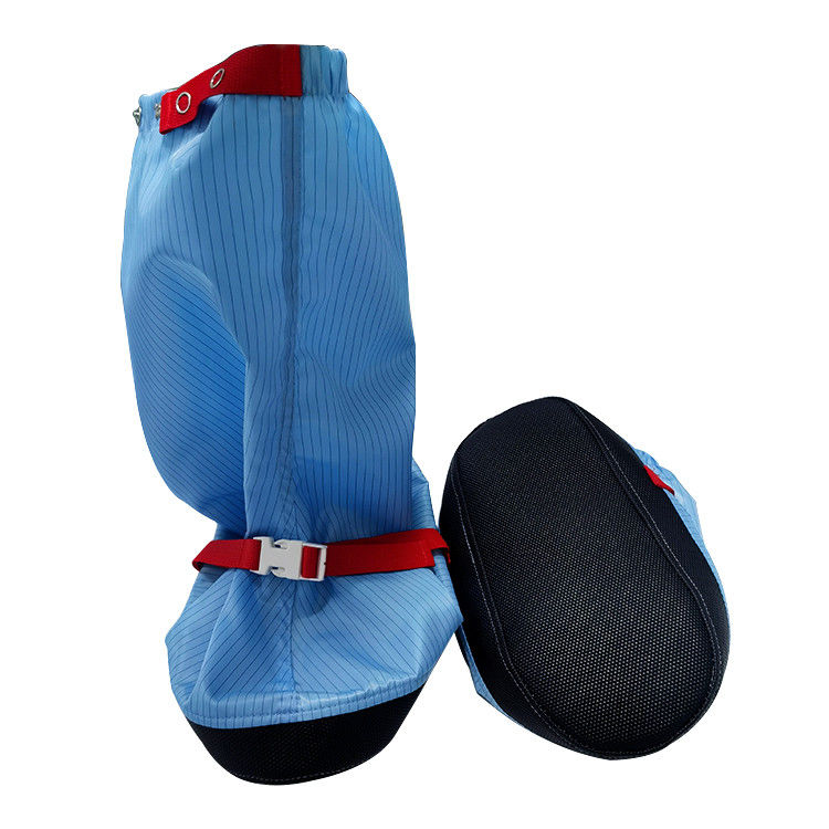 Cleanroom Blue Anti Static Work Boot 5MM Stripe ESD Fabric Long Boots - Image 7