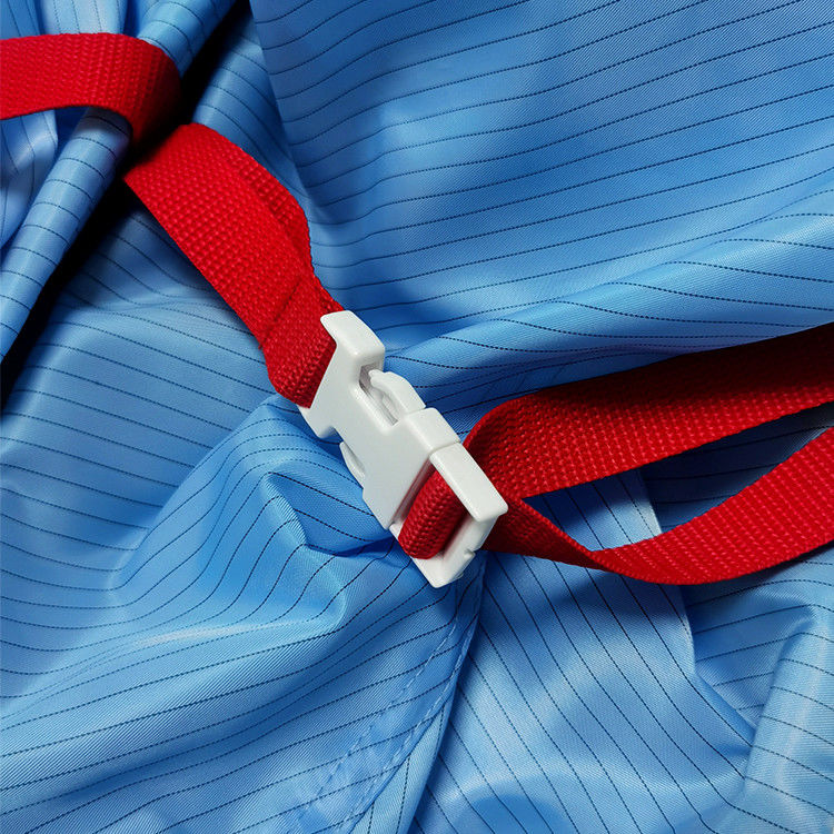 Cleanroom Blue Anti Static Work Boot 5MM Stripe ESD Fabric Long Boots - Image 3