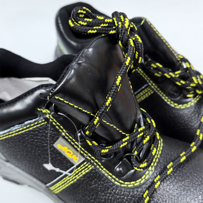 Black Anti Smashing Anti Piercing Steel Toe Safety Working Shoes - Image 3