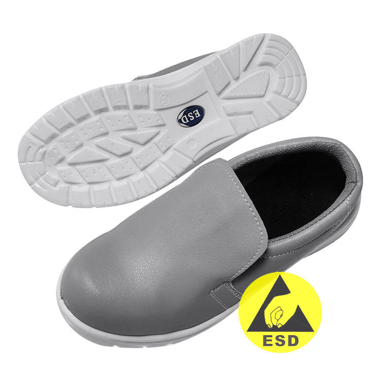 Grey ESD Anti Static Safety Working Shoes For Industrial Cleanroom - Image 1