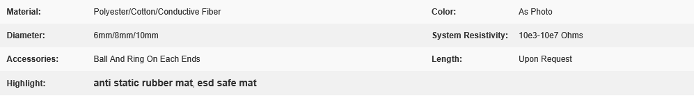 Screenshot 2026-02-23 at 15-32-08 Cleanroom Curtain ESD Rope Polyester Cotton Diameter 6mm ESD Value 10e3ohms