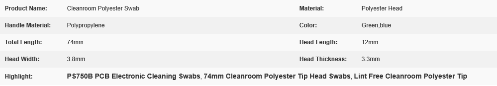 Screenshot 2026-02-25 at 09-41-31 PS750B PCB Electronic Cleaning 74mm Lint Free Cleanroom Polyester Tip Head Swabs