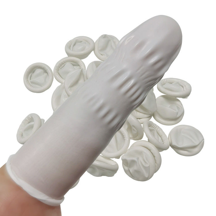 Cleanroom Disposable Nitrile Finger Cots Blue White - Image 3