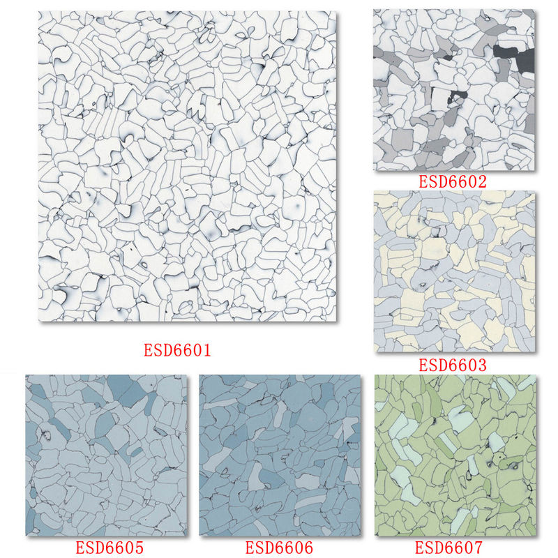 Cleanroom Covering ESD Antistatic PVC Vinyl Flooring Tile 600*600mm*2mm - Image 4