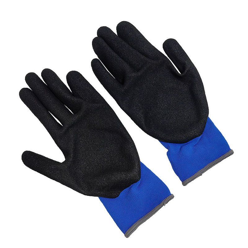 18 Needle Nylon Latex Frosted Anti Slip Gloves Thickened Breathable Labor Protection Gloves For Working - Image 2