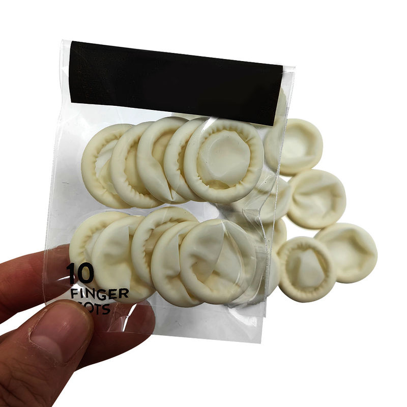 10pc Latex Finger Cots Natural Latex Disposable Finger Sleeve For Industrial Use - Image 4
