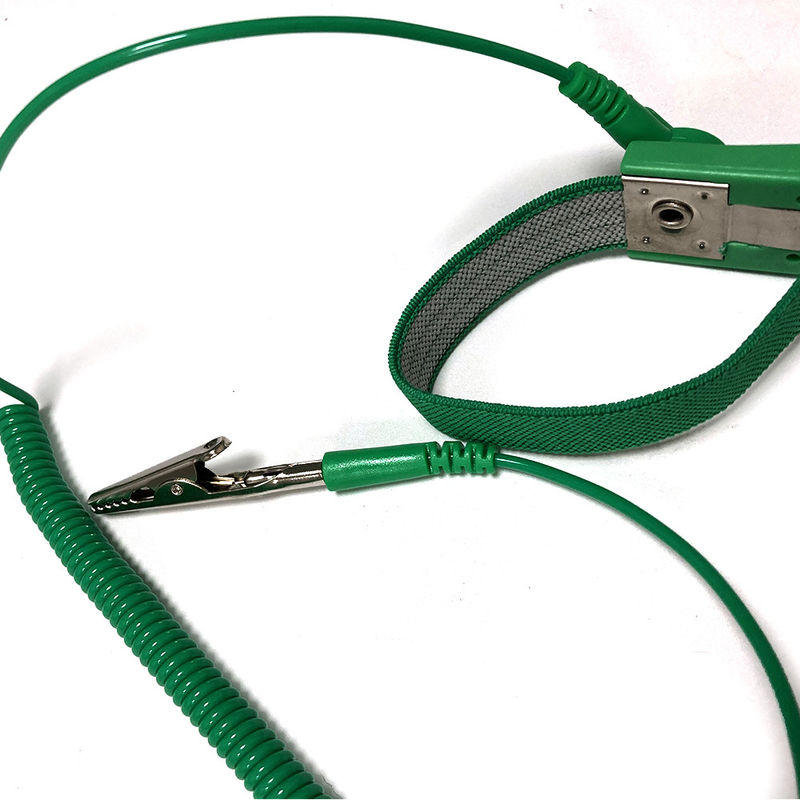 Lab ESD Area Workshop Use Wristband Green Antistatic PU Wrist Strap 1.8M - Image 3