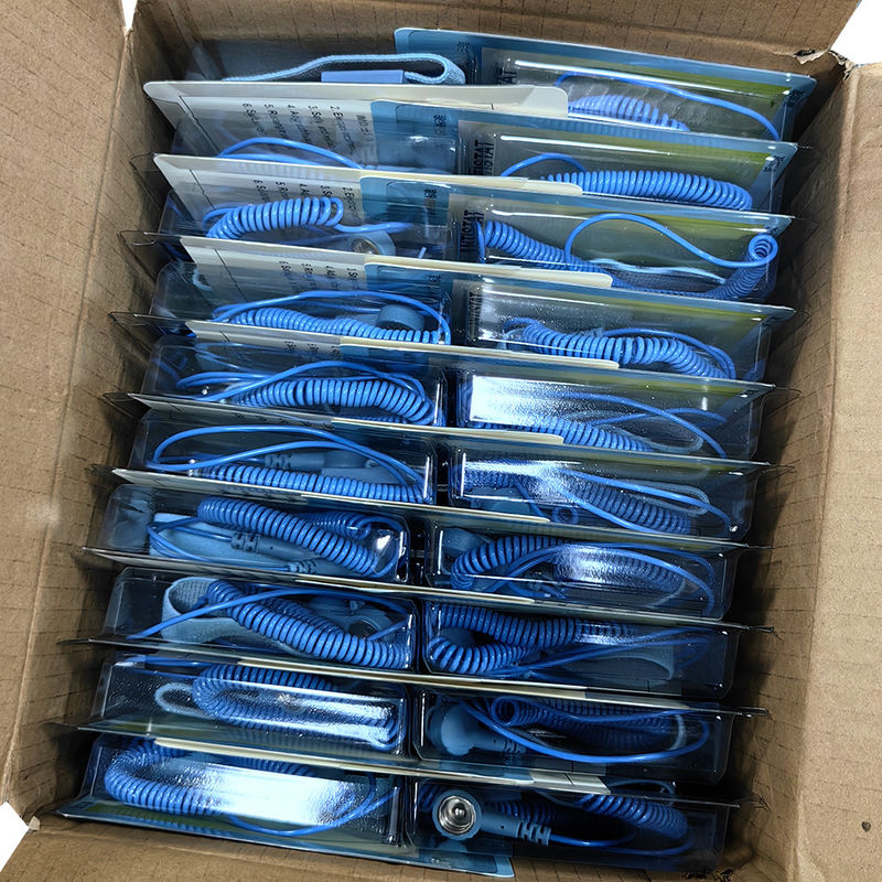 1.8M ESD Antistatic PVC Double Headed Buckle Wrist Strap For Antistatic Area Workshop Use - Image 4