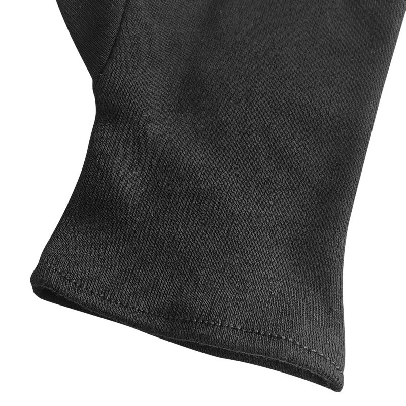 Black 100% Cotton Gloves Ceremony Breathable Moisturizing Absorbent Uniforms gloves - Image 4