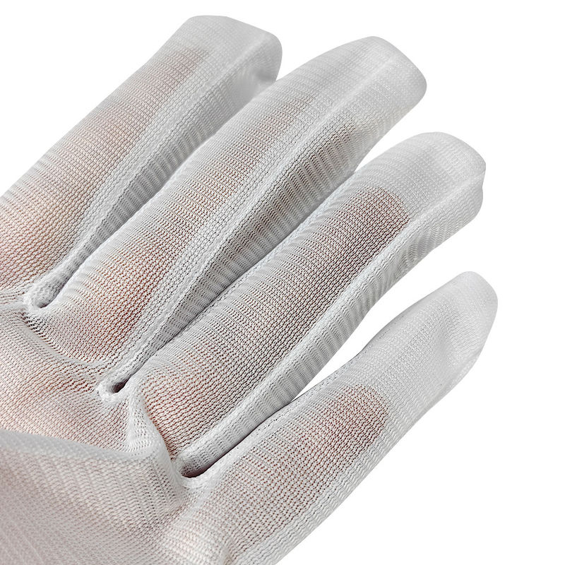 Cleanroom Polyester Working Gloves White Dust-free Gloves 100% Polyester Glove - Image 3