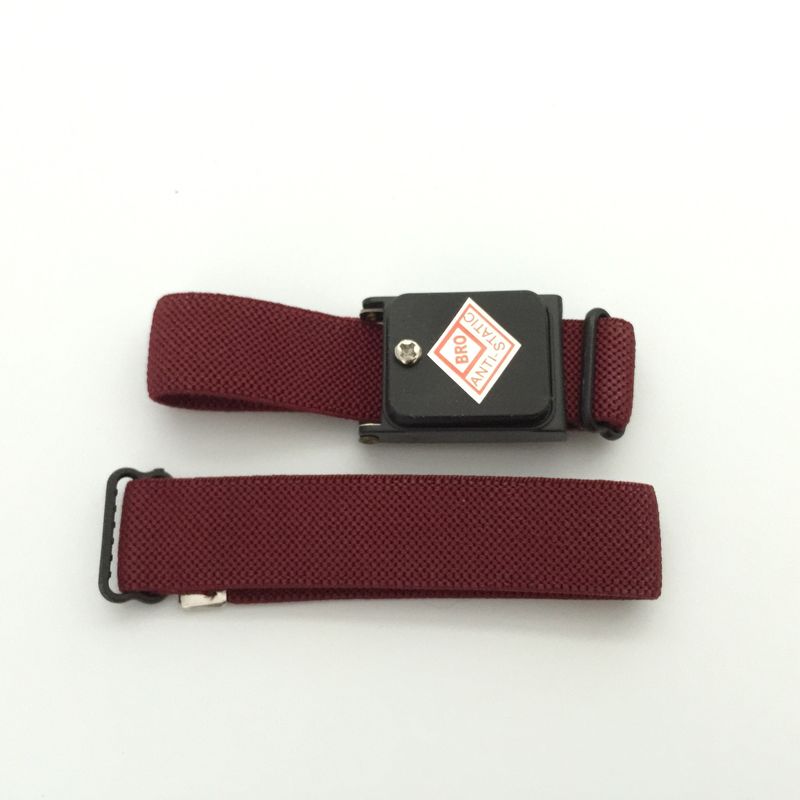 Knitted Elastic Band Blue Orange Maroon Color Cordless ESD Anti-static Wrist Strap - Image 3