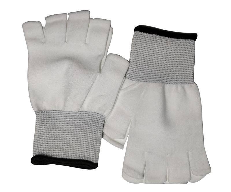 Half Finger Seamless Polyester Liner Gloves Reusable For Cleanroom - Image 2