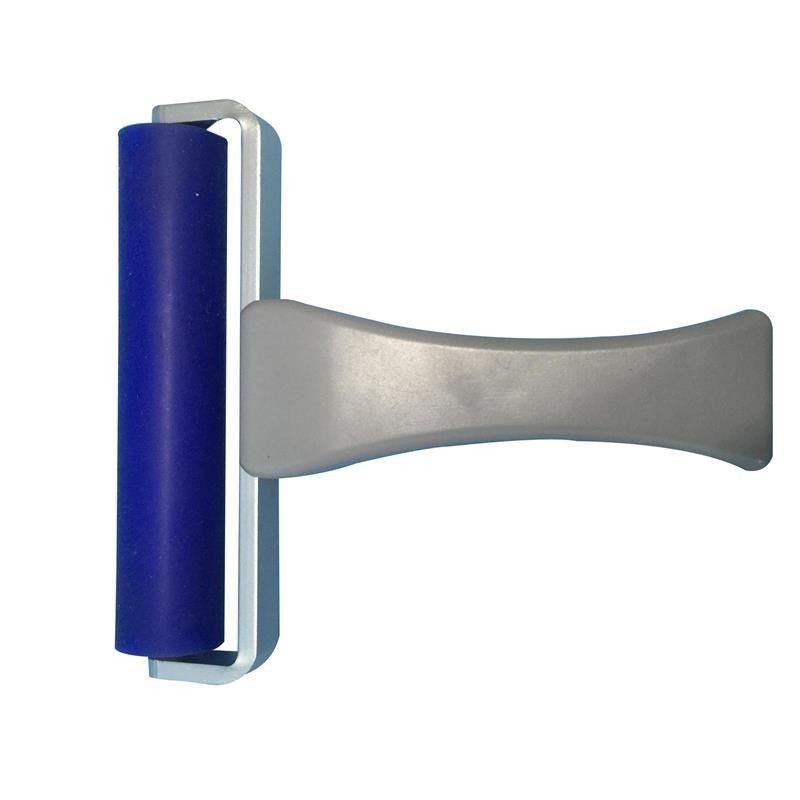 Vinyl Silicon Rubber Cleanroom Tacky Roller Plastic Handle Aluminum Alloy Frame - Image 2
