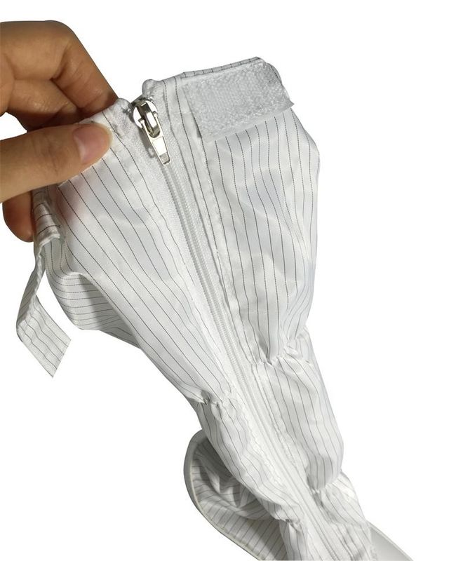 PVC Leather Upper ESD Safety Shoes 5mm Stripe Sleeve Comfortable PU Sole - Image 4