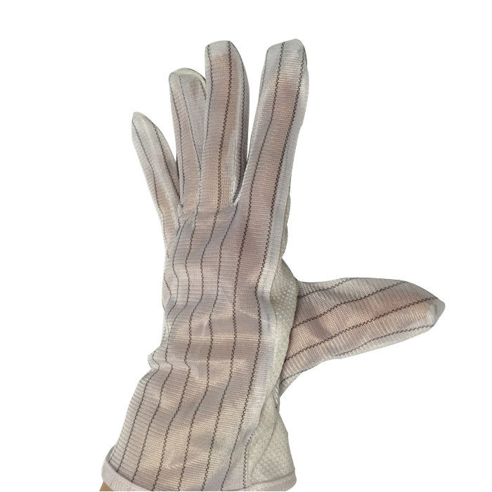 M / L Non Slip Palm Anti Static Gloves With 10mm Polyester Striped Hand Back - Image 2