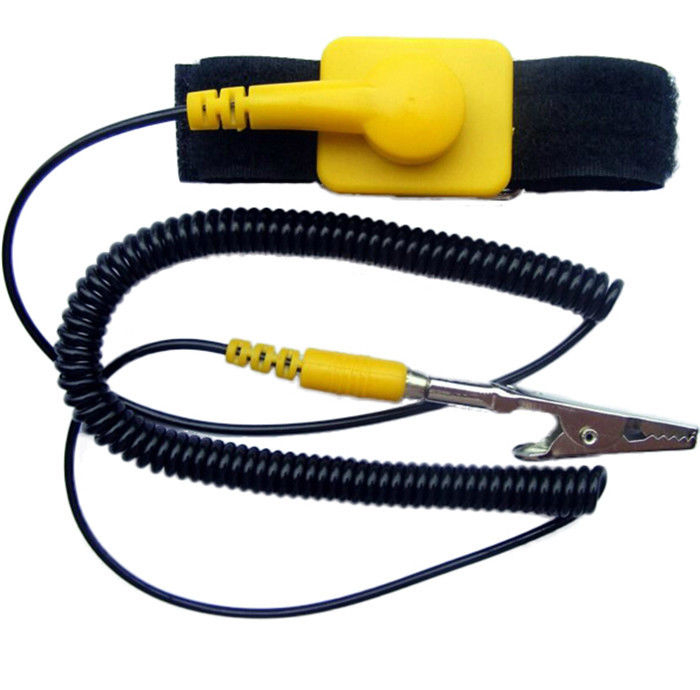 Velcro ESD Wrist Strap Adjustable Anti Static Band 1 Meg ohm Resistor PU Cord - Image 2