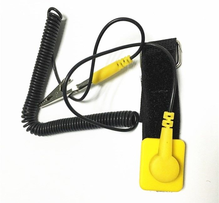 Velcro ESD Wrist Strap Adjustable Anti Static Band 1 Meg ohm Resistor PU Cord - Image 3