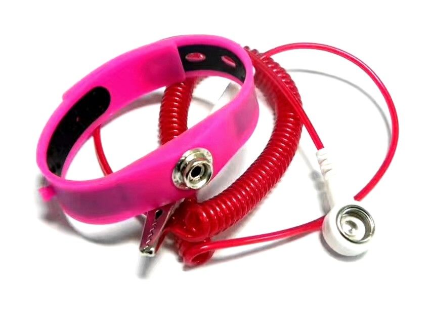 Silicon Anti Static Wristband Coil Cord Dia. 2.5mm Length 2.4m Purple Pink Blue Yellow - Image 2