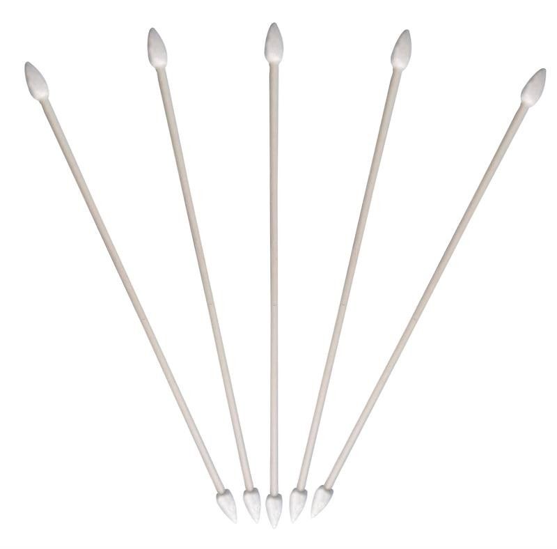 Long Handle Cotton Swabs Cleanroom Consumables 6 Inch Standard Paper / Wood Handle - Image 2