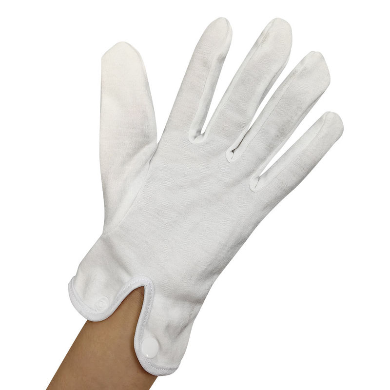 Custom Logo 100% Cotton Jewelry Premium Marching Band White Cotton Gloves Working Gloves Ceremonial Gloves - Image 2