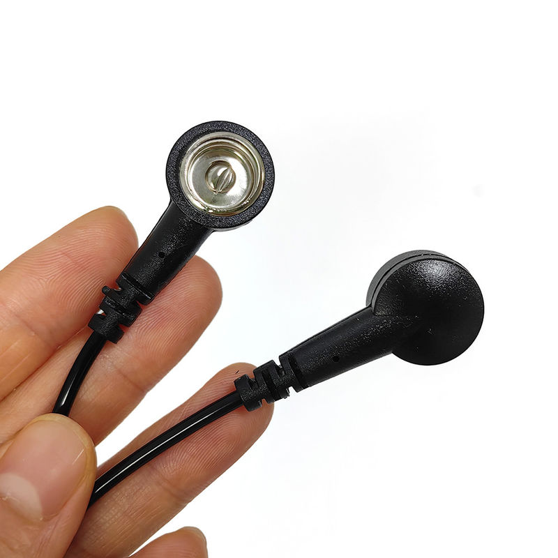 ESD Antistatic PU Grounding Wire Black Straight PU Wire 30.5CM for ESD Mat With Both Ends 10MM Buckle - Image 2