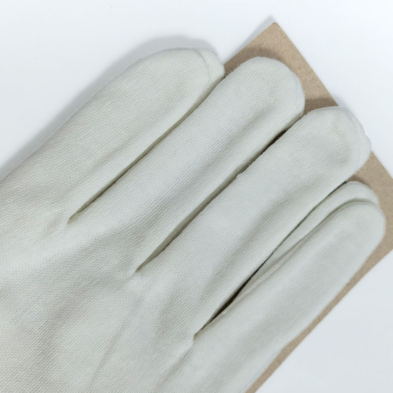 100% Cotton White Work Gloves Sweat Absorbing Individually Wrapped - Image 4