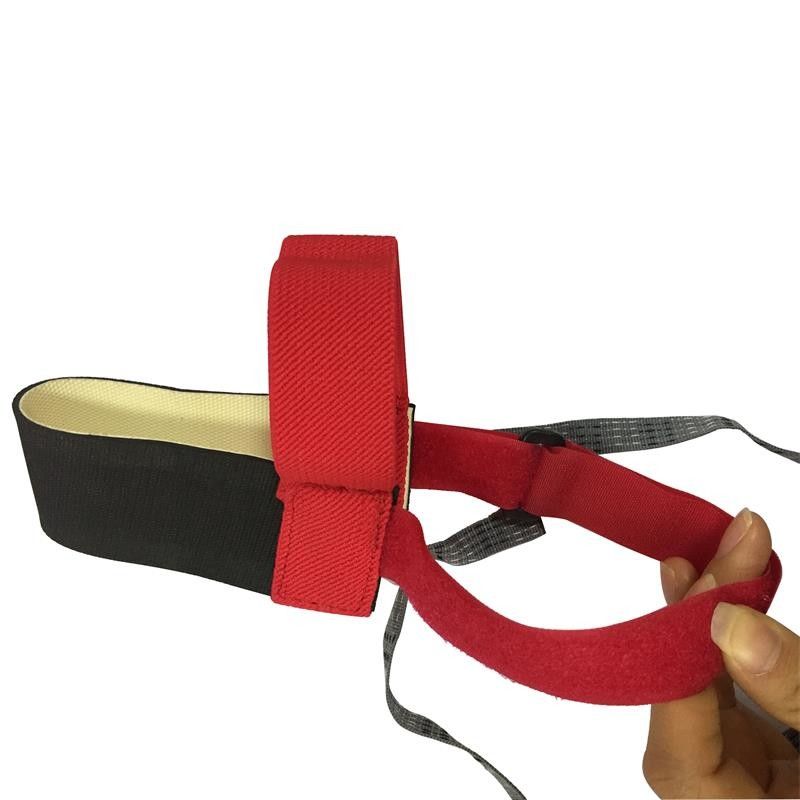 Anti static Heel Straps Bright Red Ribbon with Hook and Loop Fastener - Image 2