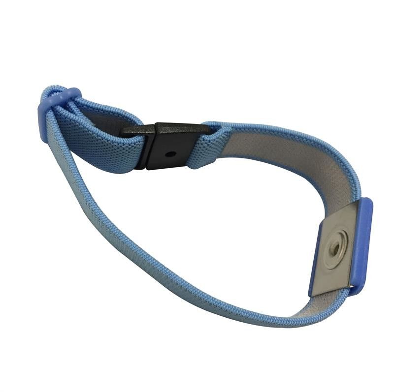 ISO / SGS Elastic Anti Static Wrist Band Esd Wristband Adjustable 4MM Snap - Image 3