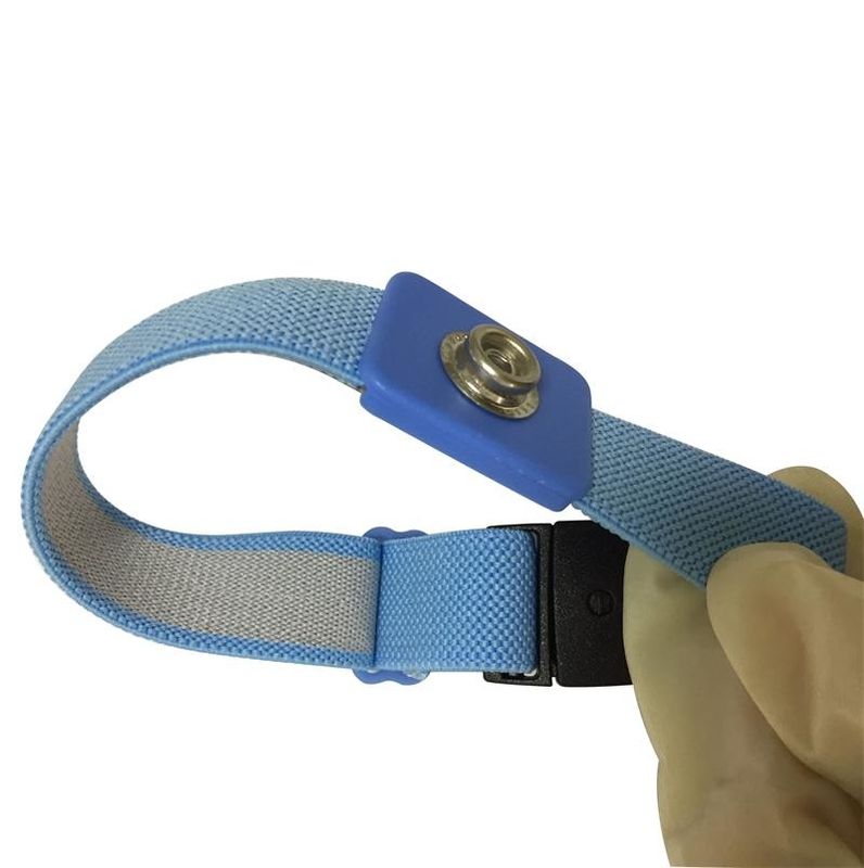 ISO / SGS Elastic Anti Static Wrist Band Esd Wristband Adjustable 4MM Snap - Image 4