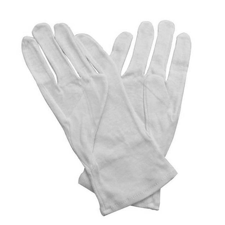 100 Percent White Cotton Gloves Highly Stretchable For Dust Free Places - Image 5