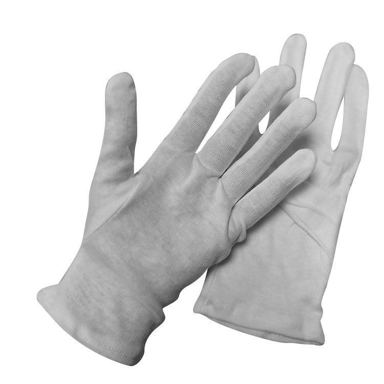 100 Percent White Cotton Gloves Highly Stretchable For Dust Free Places - Image 2