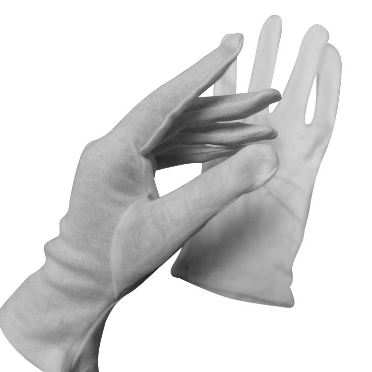 100 Percent White Cotton Gloves Highly Stretchable For Dust Free Places - Image 3
