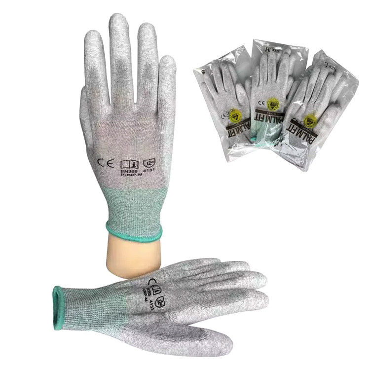 Dust Free PU Coated ESD Palm Fit Anti Static Gloves - Image 5
