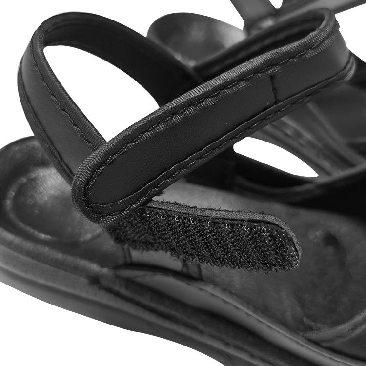 Cleanroom ESD Antistatic Black PU Leather Sandals - Image 7