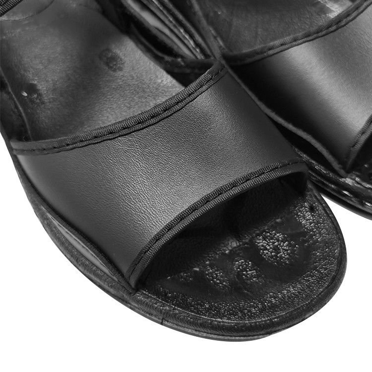Cleanroom ESD Antistatic Black PU Leather Sandals - Image 6