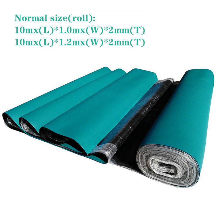 Green Blue Black Grey ESD Rubber Mat Anti Static For Workplace Table / Floor - Image 3