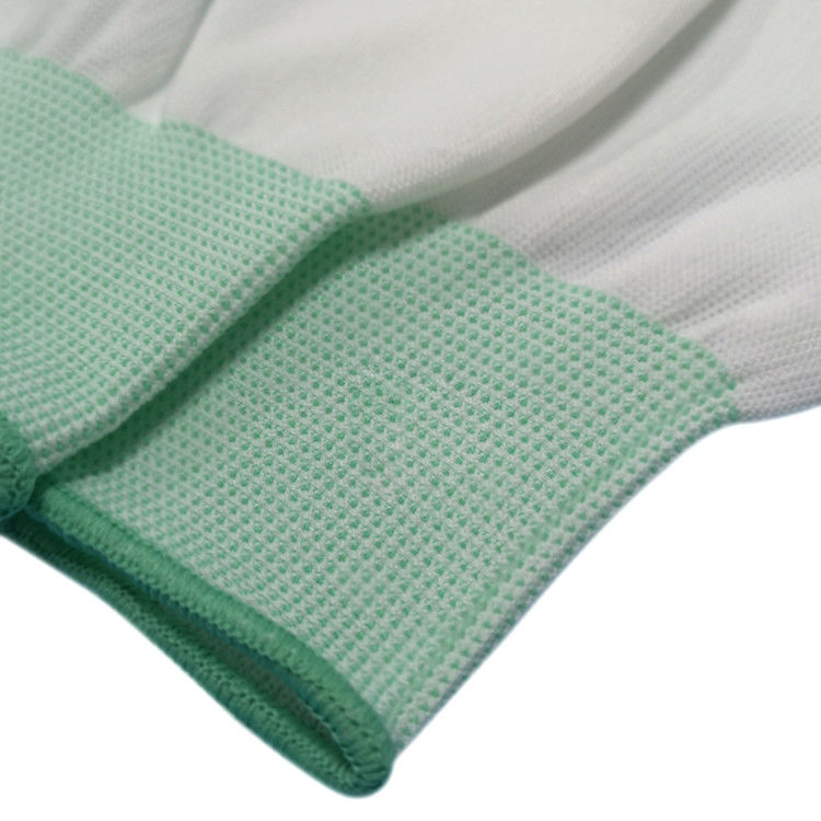Antislip White Polyester Pu Palm Gloves For Industry S M L XL XXL - Image 3