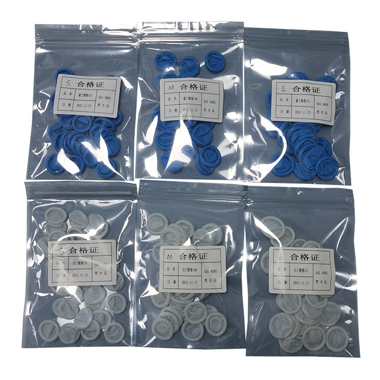 Cleanroom White Disposable Nitrile Finger Cot 1000Pcs/Bag - Image 2