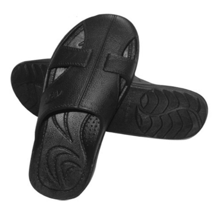 SPU ESD Antistatic 4 Hole Footwear Slipper Cleanroom White Black Blue - Image 3
