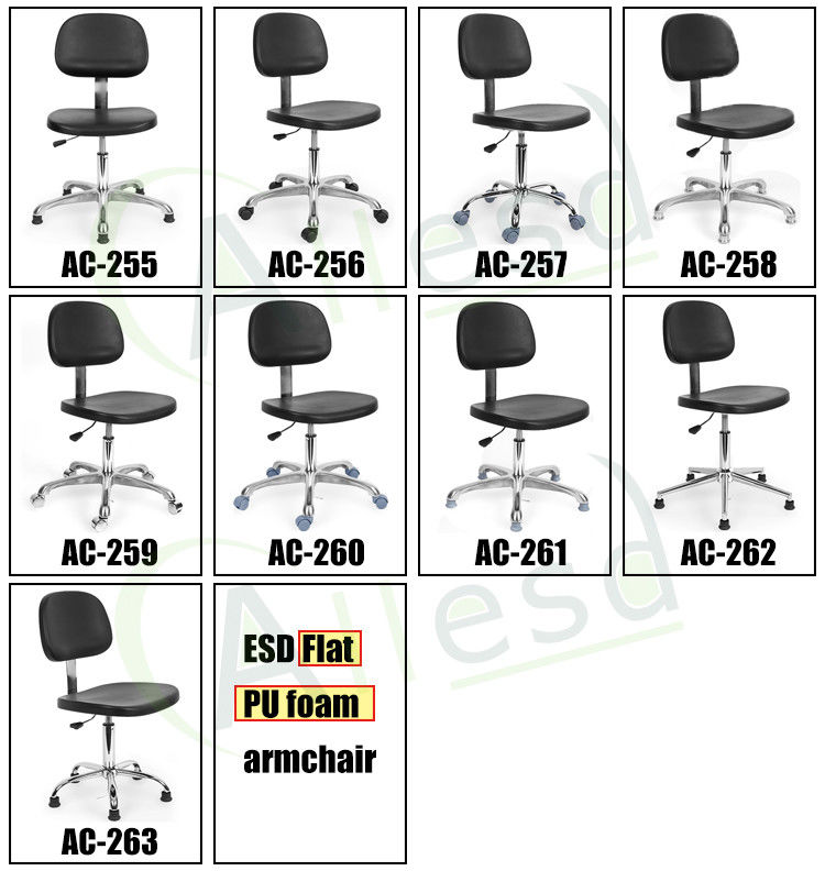 360° Swivel ESD Anti Static Chair PU For Ergonomic Lab Office Cleanroom - Image 4