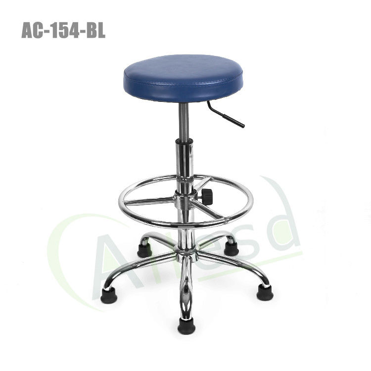 Dust Free ESD PU Anti Static Chairs Blue Adjustable Height - Image 4