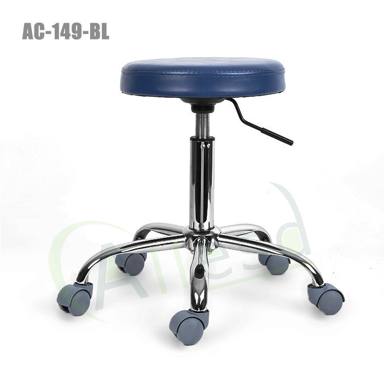 Dust Free ESD PU Anti Static Chairs Blue Adjustable Height - Image 2