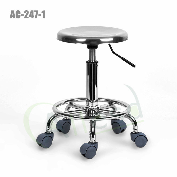 Stainless Steel Metal Round ESD Safe Chairs Anti Static For Lab - Image 3