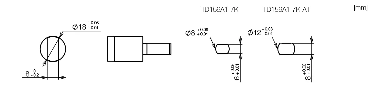 TD159-Dimensions related to mounting