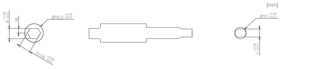 TD22-Dimensions-related-to-mounting-仮1b Slim design with long mounting shaft | TD22