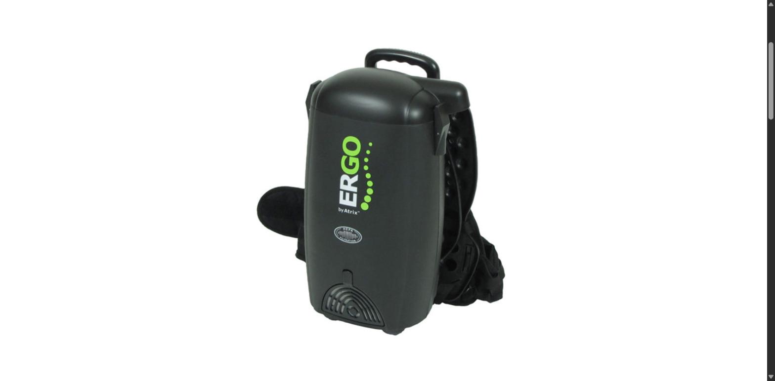 Atrix Ergo VACBP1 Backpack HEPA Vacuum – Black | VACBP1